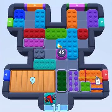 Color Block Jam ステージ 835 / 1736：盤面のスクリーンショット
