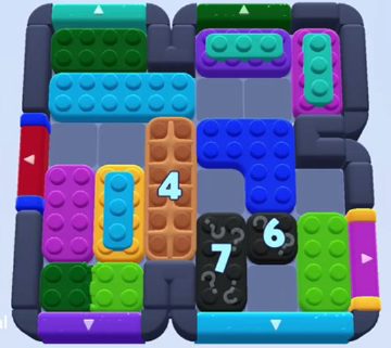 Color Block Jam level 1144 / 1146 / 1140 / 1145 / 2048: screenshot of the board