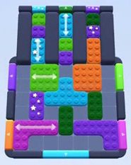 Color Block Jam ステージ 91 / 879 / 1485：盤面のスクリーンショット