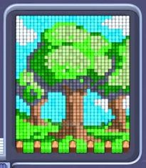 Pixel Flow Level 630: Screenshot des Spielfelds