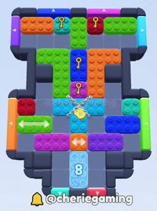 Color Block Jam level: screenshot of the board