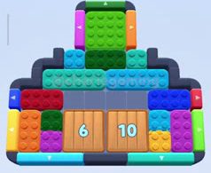 Color Block Jam level 384 / 778 / 1278: screenshot of the board