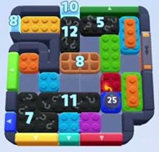 Color Block Jam 레벨 1335 / 1343 / 2242: 보드 스크린샷