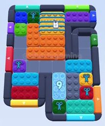 Color Block Jam level 324 / 718 / 1162: screenshot of the board