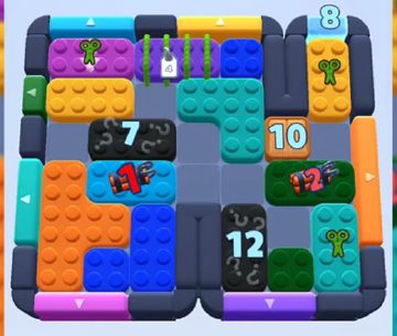 Color Block Jam level 767 / 777: screenshot of the board