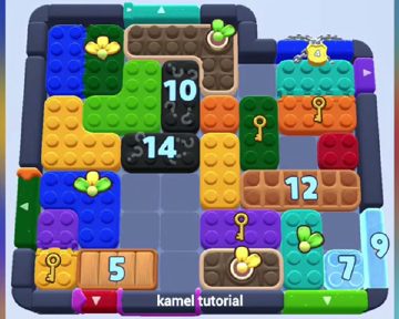 Color Block Jam Level 1519 / 1517 / 1520 / 1523: Screenshot des Spielfelds