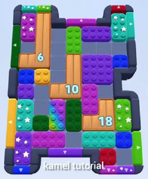 Color Block Jam Level 271 / 422 / 659: Screenshot des Spielfelds
