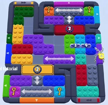 Color Block Jam fase 1487 / 1469 / 1478 / 1481 / 1483: print do tabuleiro