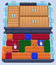 Color Block Jam ステージ 84：盤面のスクリーンショット