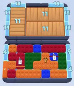 Color Block Jam level: screenshot of the board