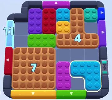 Color Block Jam 922. bölüm: tahtanın ekran görüntüsü