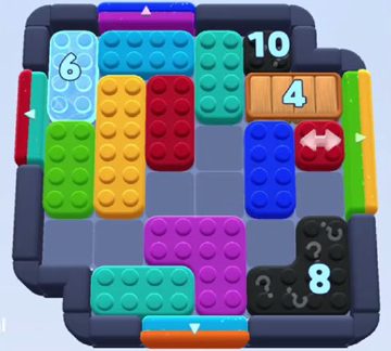 Color Block Jam level 977: screenshot of the board