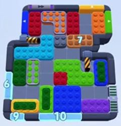 Color Block Jam Level 1371 / 1374 / 1399 / 2307: Screenshot des Spielfelds