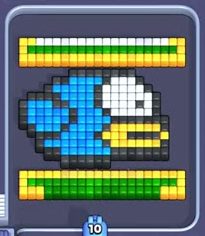 Pixel Flow Level 8: Screenshot des Spielfelds
