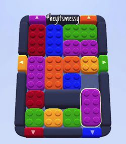 Color Block Jam Level 31: Screenshot des Spielfelds