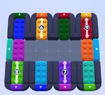 Color Block Jam fase 1496 / 1499: print do tabuleiro