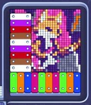 Pixel Flow Level 1481: Screenshot des Spielfelds