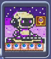 Pixel Flow уровень 588: скриншот поля