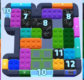 Color Block Jam level 781 / 783: screenshot of the board