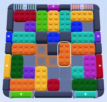 Color Block Jam 레벨 254 / 642 / 1092: 보드 스크린샷