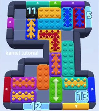 Color Block Jam Level 1082 / 1084 / 1968: Screenshot des Spielfelds