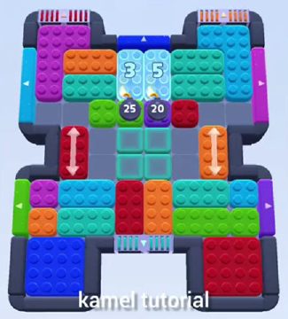 Color Block Jam nivel 290 / 678: captura del tablero