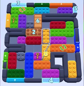 Color Block Jam fase 1266 / 1267: print do tabuleiro