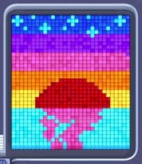 Pixel Flow Level 90: Screenshot des Spielfelds