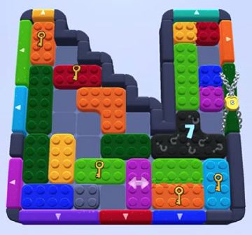 Color Block Jam niveau 1061 : capture du plateau