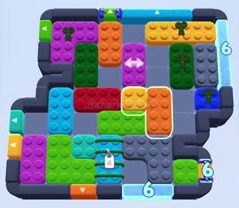 Color Block Jam Level 1658 / 1662 / 2652: Screenshot des Spielfelds