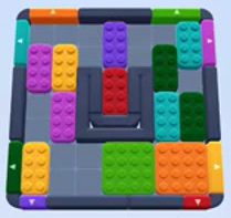 Color Block Jam level: screenshot of the board