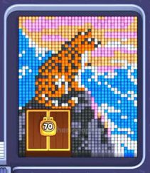 Pixel Flow level 1263: screenshot of the board