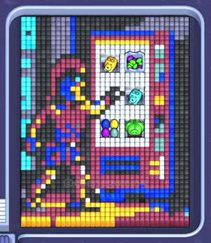 Pixel Flow level 1314: screenshot of the board
