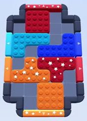 Color Block Jam Level 35: Screenshot des Spielfelds