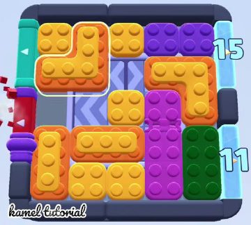Color Block Jam level 1726 / 1874 / 2733: screenshot of the board