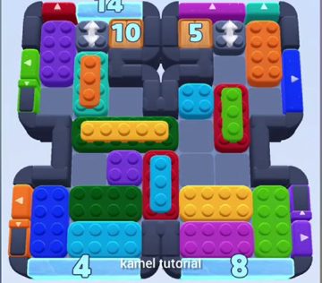 Color Block Jam level 675 / 1622: screenshot of the board