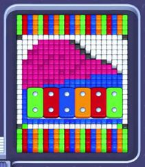 Pixel Flow level 1401: screenshot of the board