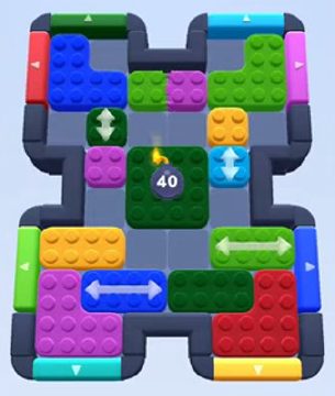 Color Block Jam level 165 / 1003 / 1676: screenshot of the board