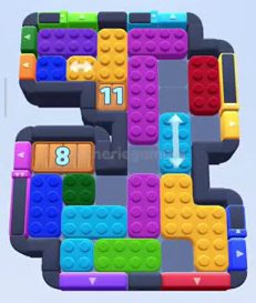 Color Block Jam fase 581 / 1538: print do tabuleiro