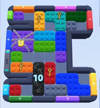 Color Block Jam level 760: screenshot of the board