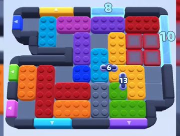 Color Block Jam уровень 683 / 1645: скриншот поля