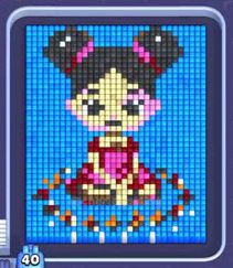 Pixel Flow level 1362: screenshot of the board