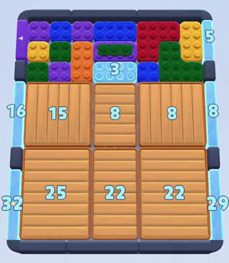 Nivel de Color Block Jam: captura del tablero