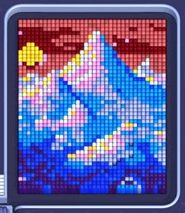 Pixel Flow level 1590: screenshot of the board