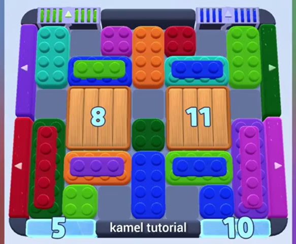 Color Block Jam Level 390 / 460 / 784 / 1284: Screenshot des Spielfelds