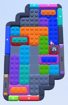 Color Block Jam level 402 / 468 / 796 / 1296: screenshot of the board
