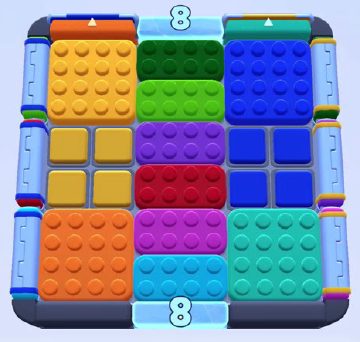 Color Block Jam fase 1496 / 1499: print do tabuleiro