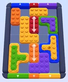 Color Block Jam Level 17 / 15: Screenshot des Spielfelds