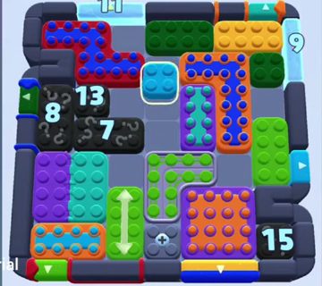 Color Block Jam level 1171 / 1163 / 1165 / 2058: screenshot of the board