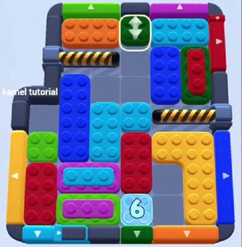 Color Block Jam level 1303 / 1300 / 1305 / 1306 / 2212: screenshot of the board
